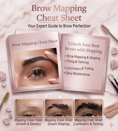 Brow Mapping Cheat Sheet