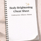 Body Brightening Cheat Sheet