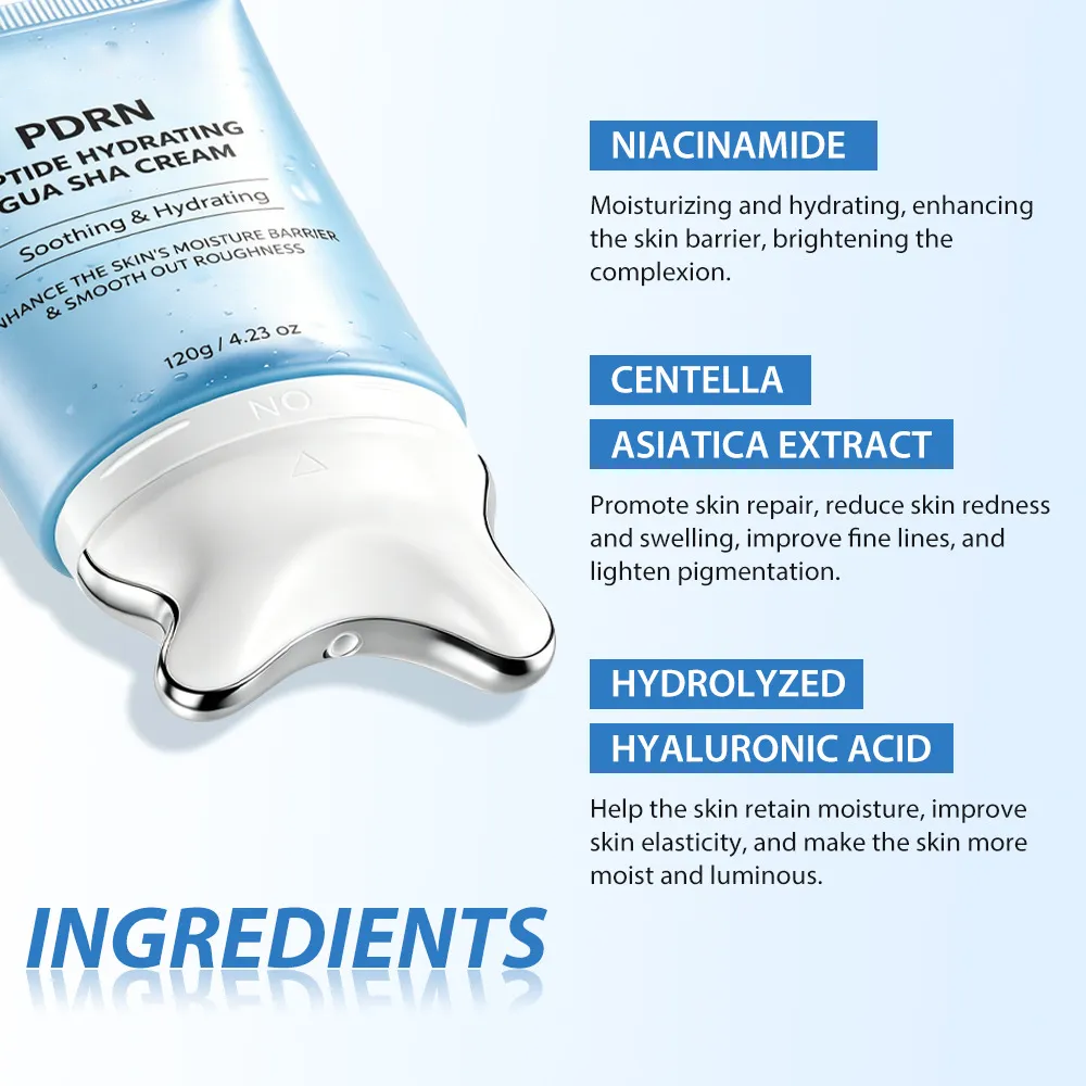 Nexiva PDRN Jawline Sculpting Gua Sha Glass Gel Cream